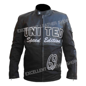 United Fwd Speed 69 In Black Leather Jacket