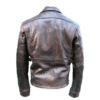 Half Belt Bruno Leather Jacket Men's Black Coat