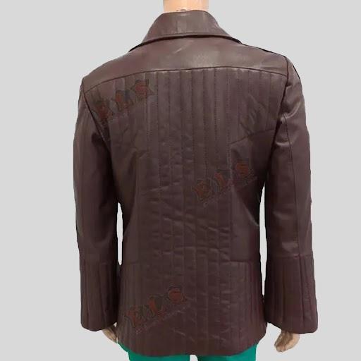 Star Trek Captain James Burgundy Leather Coat