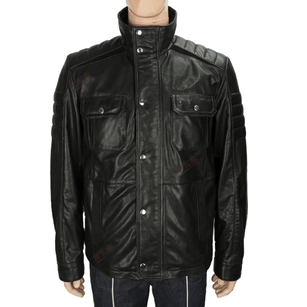 Mens Black Designer Jacket Excellent Leather Shop