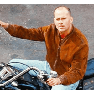 Bruce Willis Suede Bomber Jacket