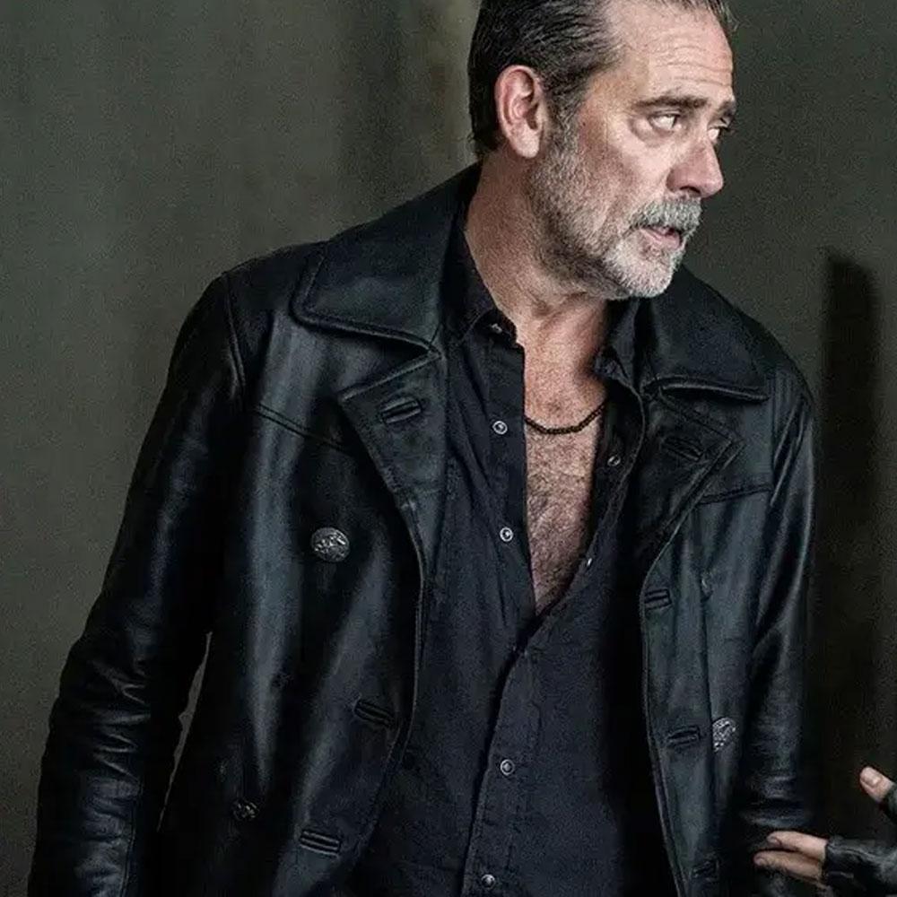 Negan The Walking Dead City Black Peacoat